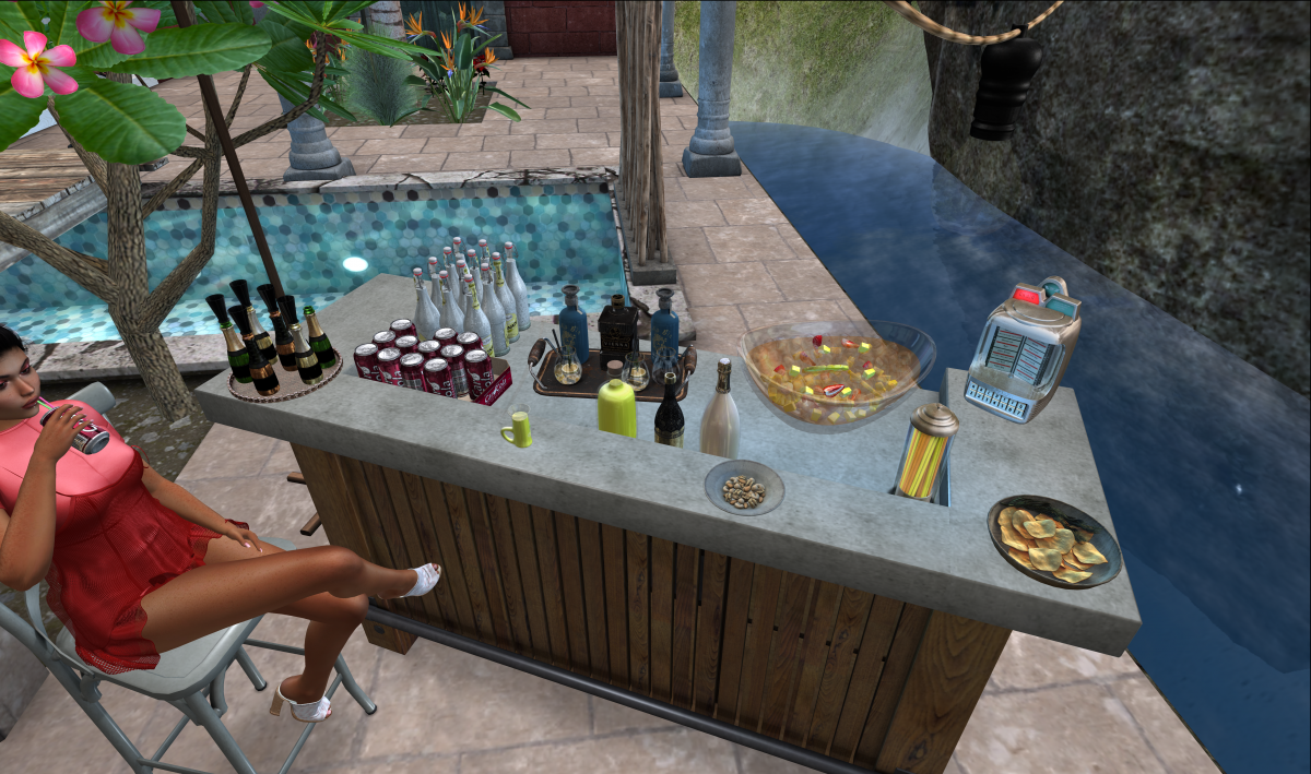 Second Life Food and Drinks dispensers